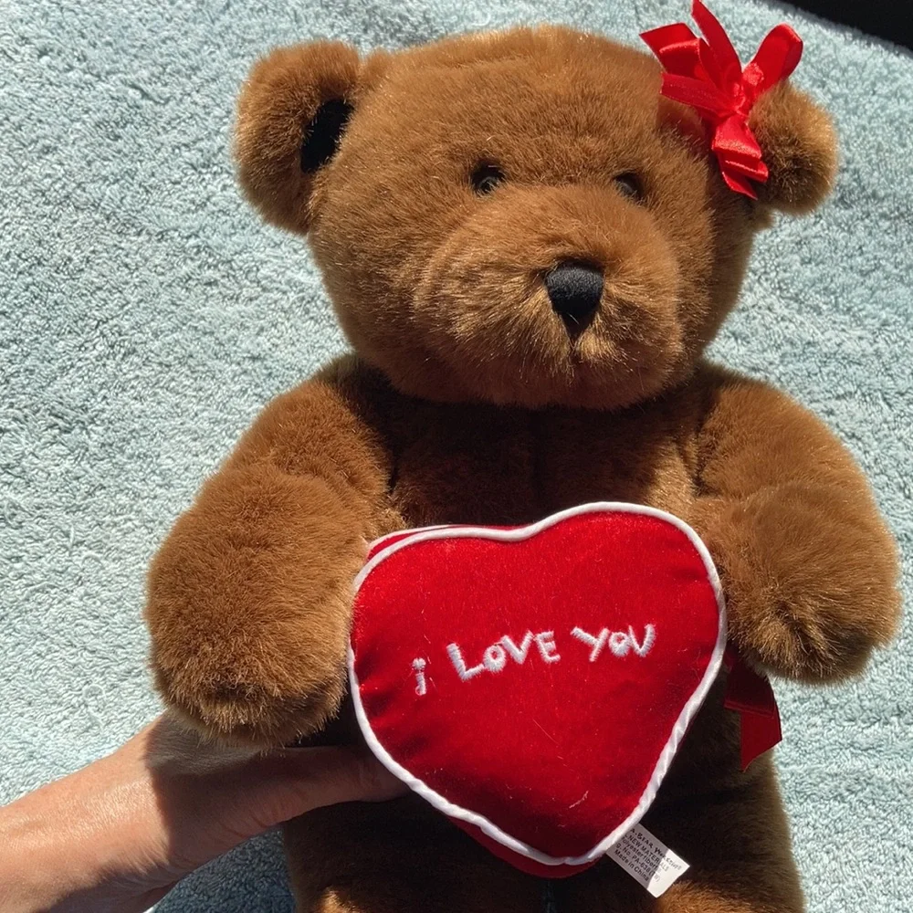 Build a bear I love you bear with heart and bow